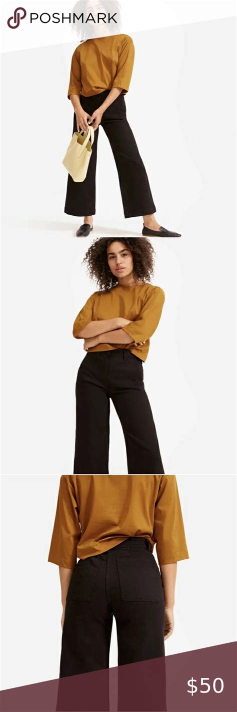 Everlane Wide Leg Crop Pant Wide Leg Cropped Pants Cropped Pants