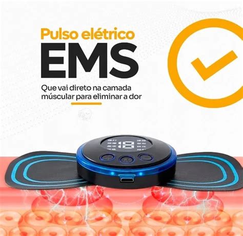 Mini Massageador Elétrico Portátil Aparelho de Massagem Recarregável