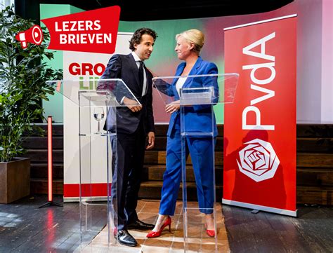 Reacties Op Lijst Pvda En Groenlinks ‘eindelijk Twee Partijen Die Over