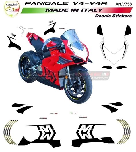 Custom Designed Stickers Kit Ducati Panigale V V S V R