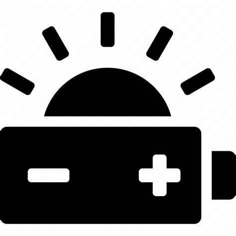 Battery Electricity Power Renewable Solar Storage Sun Icon Download On Iconfinder