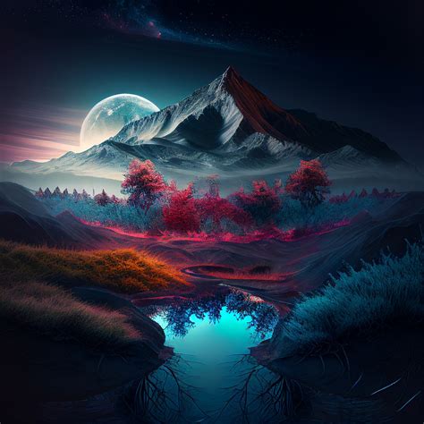 Mountain Night River - Free image on Pixabay