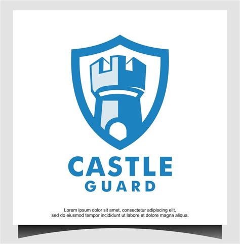 premium vector castle guard logo template