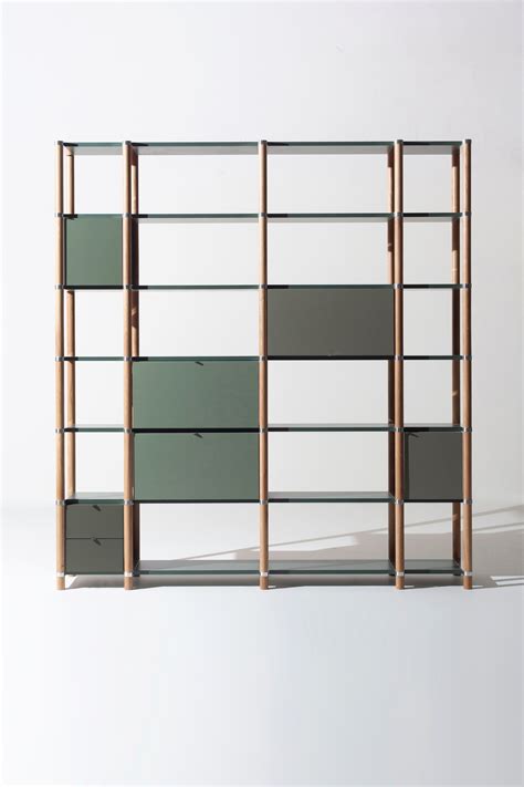 STEM Infinity System modular bookcase By Manerba | design Philippe Nigro