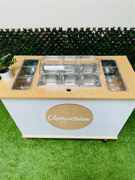 Charcuterie Cart Mobile Foldable Snack Bar Catering Display Portable