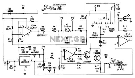 Battery Tester Schematic Diagram