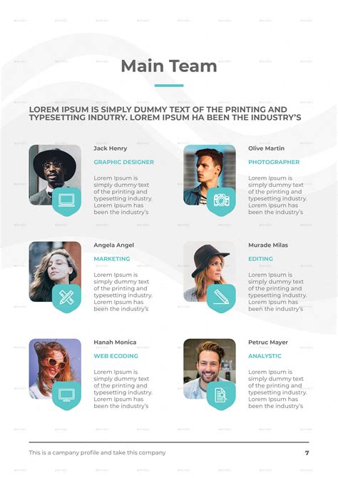 Creative Profile Template Print Templates Graphicriver