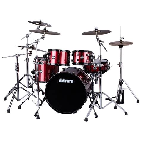 DDrum Reflex 522 5 PC KIT RED SPARKLE DRUM SET SHELL PACK 22 Inch