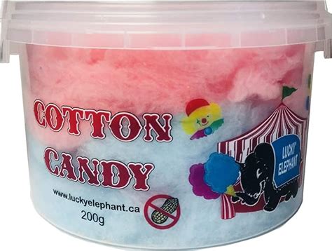 Lucky Elephant Pre Packaged Cotton Candy Tub 200g Amazonca