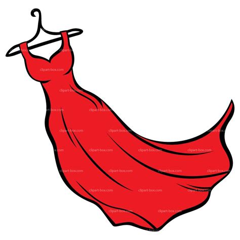 Clip Art Dress Red