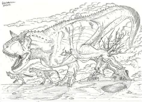 Carnotaurus Coloring Pages Coloring Home