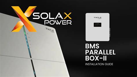 SolaX BMS Parallel Box G2 Installation Video YouTube