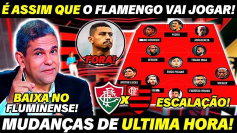 É ASSIM QUE O FLAMENGO VAI JOGAR CONTRA O FLU MUDANÇAS IMPORTANTES