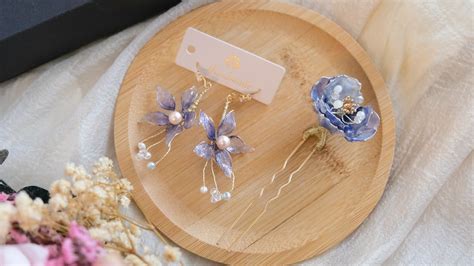 【台中水晶花手作課程體驗diy 】en Su Jewelry一縷．手作珠寶 台中逢甲工作室 製作水晶花耳飾、花簪過程分享及心得 一起去