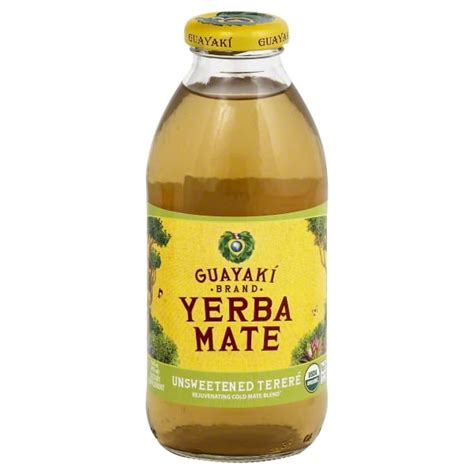 Guayaki Organic Yerba Mate Unsweetened Mate 16 Ounce Pack Of 12