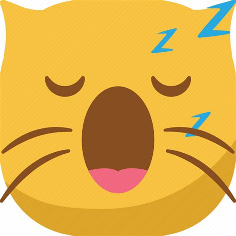 Cat, emoji, emoticon, sleep, sleepy, smiley icon - Download on Iconfinder