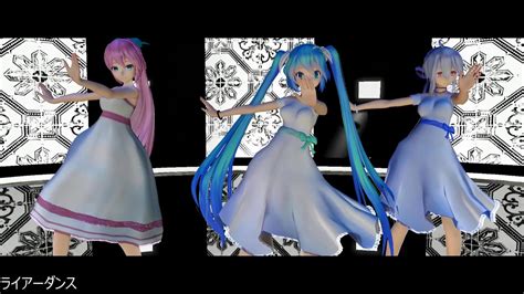 Mmd Liar Dancetda Miku Haku Ruka P Youtube