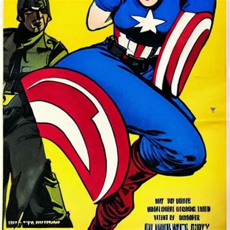 Female Captain America Wwii American Propaganda Stable Diffusion