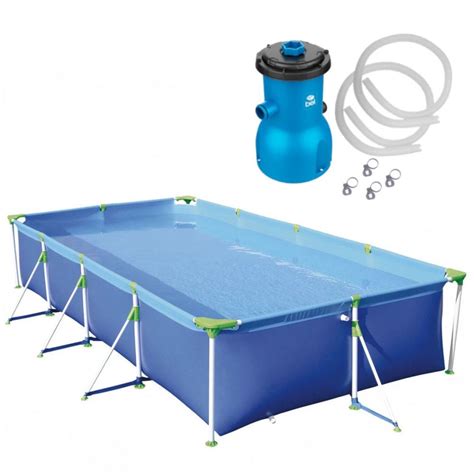 Piscina Retangular 5000 L Premium Mor Filtro 110v Vazao 3028 L H