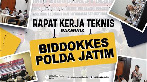 Rapat Kerja Teknis Rakernis Biddokkes Polda Jatim Youtube