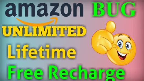 OVER Amazon New Bug Lifetime Free Mobile Recharge Jio Ka 1 Year