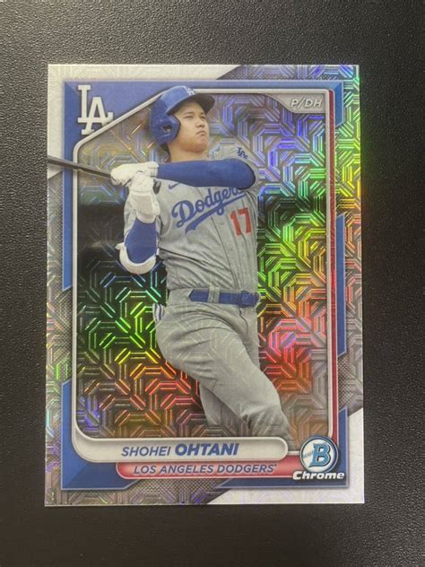 目立った傷や汚れなし大谷翔平 2024 Bowman Chrome MOJO REFRACTOR リフラクター Shohei Ohtani