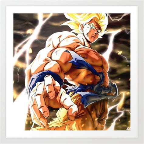 LEGENDARY WARRIOR GOKU SSJ NAMEK DRAGON BALL Art Print By TheHakaishin