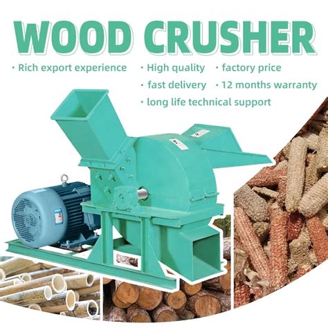 Dry And Wet Tree Branch Sawdust Making Machine Diesel Powered Wood