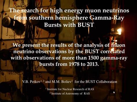 Ppt The Search For High Energy Muon Neutrinos From Southern