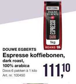 Douwe Egberts Espresse Koffiebone Dark Roast 100 Arabica Aanbieding