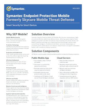 Fillable Online Symantec Endpoint Protection Mobile Fax Email Print