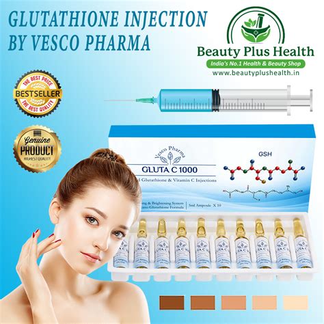 Glutathione Injection By Vesco Pharma Gluta C And Vitamin C