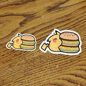 Happy Meal Pikachu Sticker Pack 4 Designs Die-cut Vinyl Stickers Fast ...