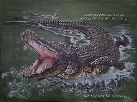 Crocodile Painting