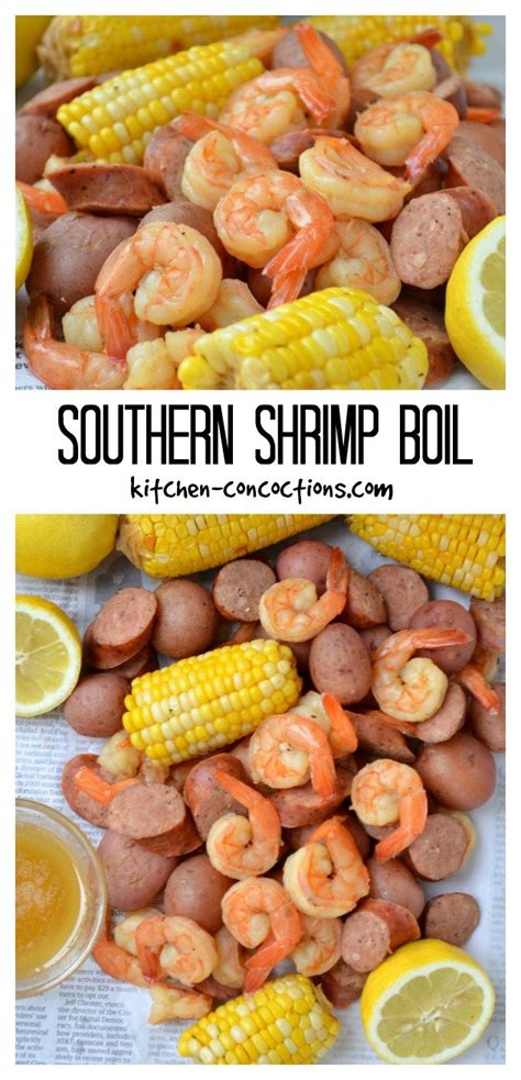 Southern Shrimp Boil Kitchen Concoctions Avocado Recipes Dinner