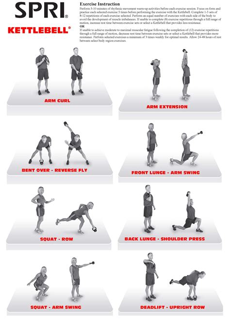 Full Body Printable Kettlebell Workout