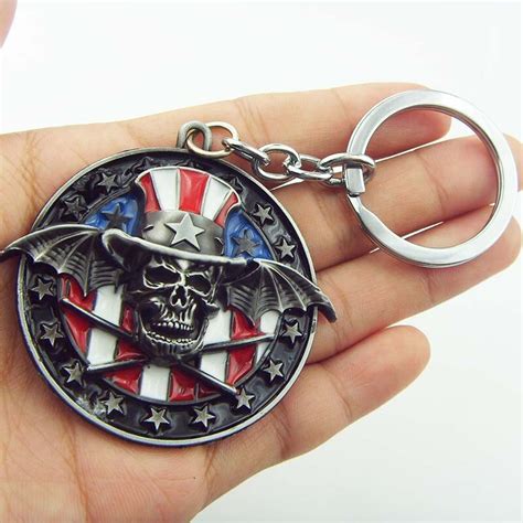 Heavy Metal Band Key Chain The Band Avenged Sevenfold Logo Original