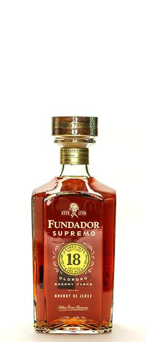 Bodegas Fundador Supremo Aged In 18 Yo Oloroso Sherry Casks Spirit