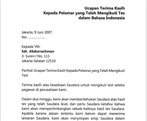 Contoh Surat Ucapan Terima Kasih Untuk Ibu 10 Contoh Surat Ucapan