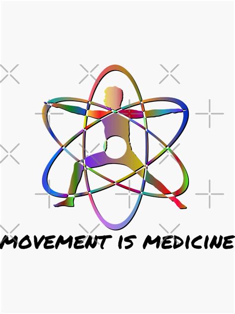 Movement Is Medicine Sticker For Sale By Doctors Apparel Redbubble