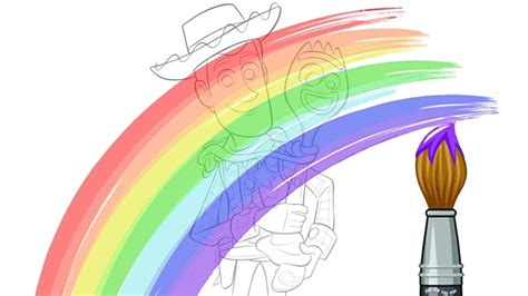 Today I Colour This Woody And Forky Toy Story Colouring Page With