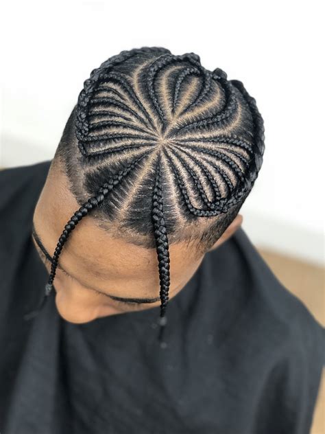 cornrow braids for men with fade 7