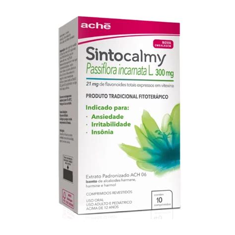 Sintocalmy Passiflora Incarnata L 300mg 10 Comprimidos