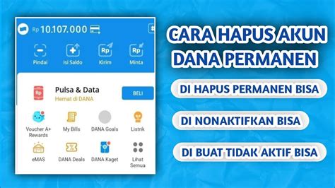 Cara Hapus Akun Dana Permanen Youtube