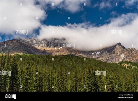 Lake Morraine Sceneries Banff National Park Alberta Canada Stock