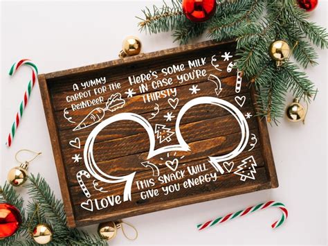 Dear Santa Tray Svg Bundle Santa Tray Svg Christmas Tray Svg Santa