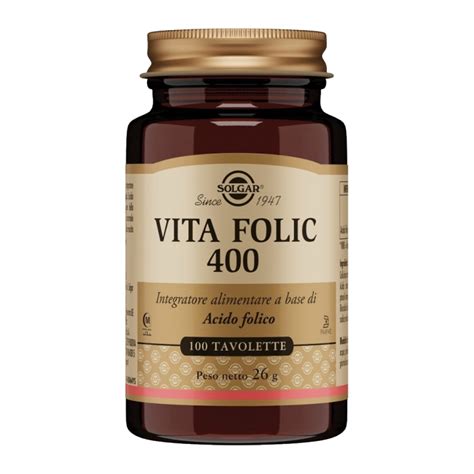 Solgar Vita Folic Integratore Acido Folico Tavolette G