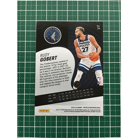 PANINI 2022 23 NBA REVOLUTION 54 RUDY GOBERT MINNESOTA TIMBERWOLVES