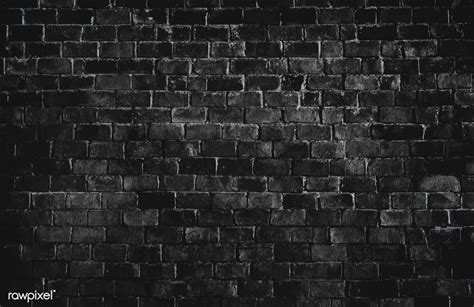 Black Textured Brick Wall Background Free Image By Rawpixel