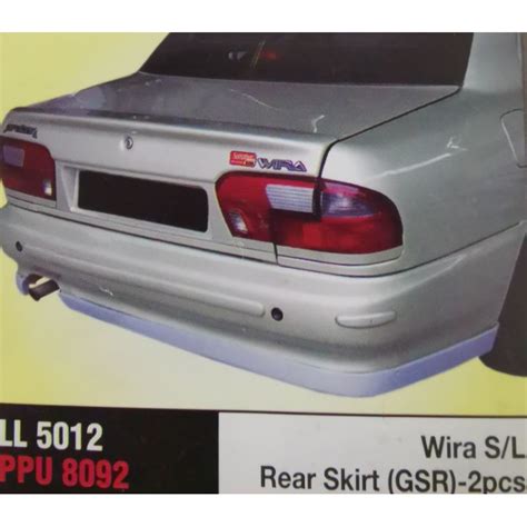 Wira Gsr Rear Skirt Sedan Ll Aeroback Ll Fibreglass Without